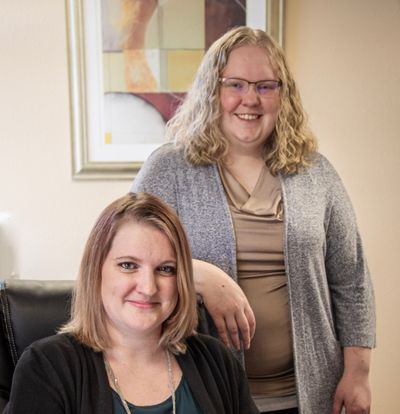 Your Accoutant LLC business owners Christa Wilson and Cheree Turner in their Lakewood accounting office